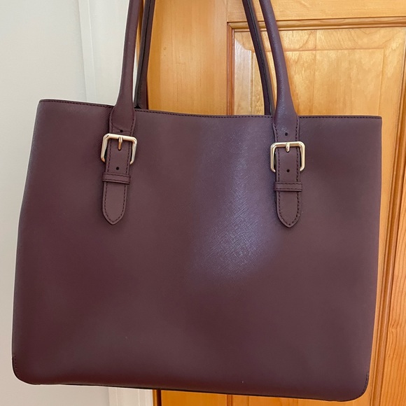Kate spade wine colored large leather bag - Picture 4 of 8